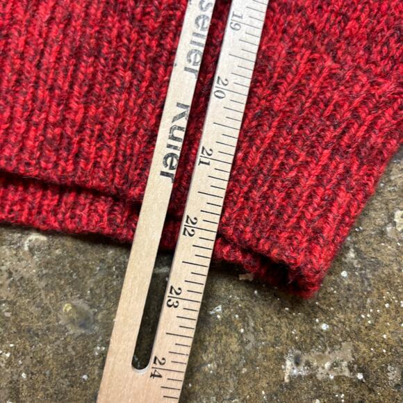 Vintage 80s Cabela's Shawl Collar Wool Sweater Women's Small Cottage Preppy - Picture 6 of 7